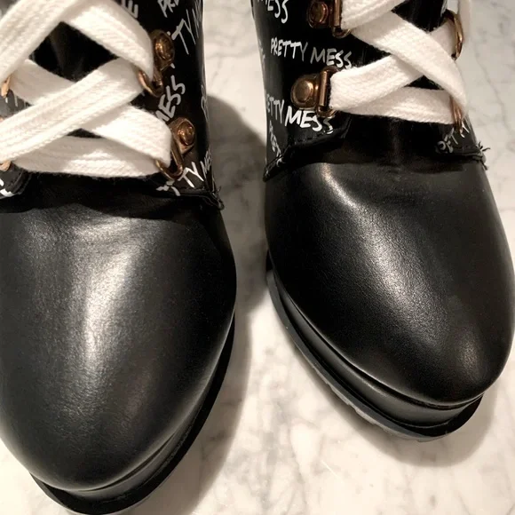 🔴HIKER PLATFORM BOOTIES. NWT! EXCELLENT CONDITION! - Picture 5 of 7